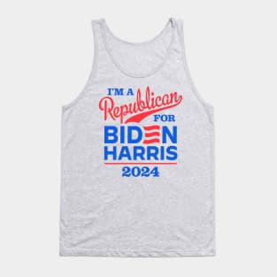 I'm a Republican For Biden 2024 Tank Top